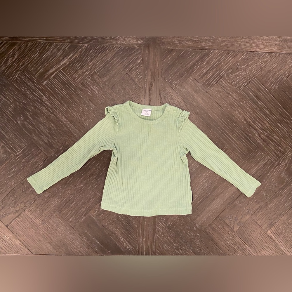 SOLD Polarn O. Pyret Green Long Sleeve Shirt